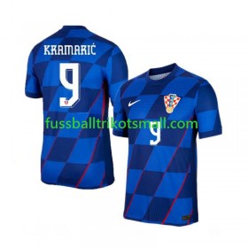 Fußballtrikots Kroatien Andrej Kramaric 9 EURO 2024 Kurzarm Auswärts-trikot kaufen